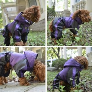 🐾 Dog Hooded Raincoat Poncho Waterproof, Medium